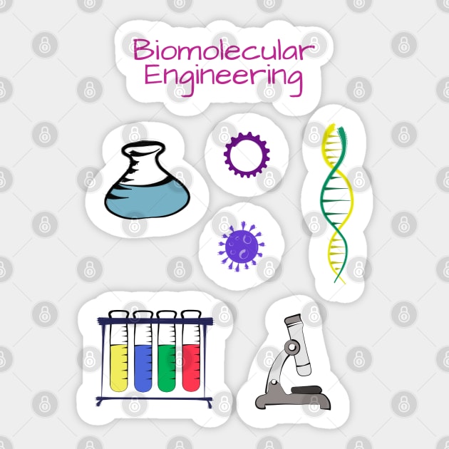 Biomolecular Engineer Chemical engineering Sticker by DiegoCarvalho